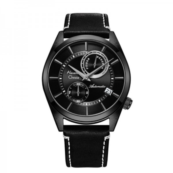 Alexandre Christie AC 3041 Full Black MALIPBA Automatic Special Edition Free Strap